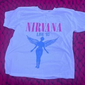 nirvana tee size s